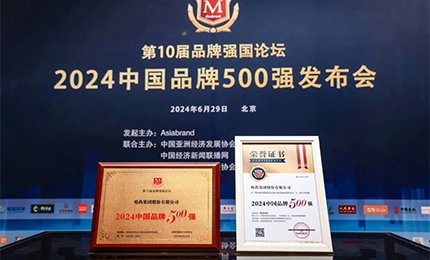 【逐梦新时代，品牌赢未来】总品牌荣登中国品牌500强